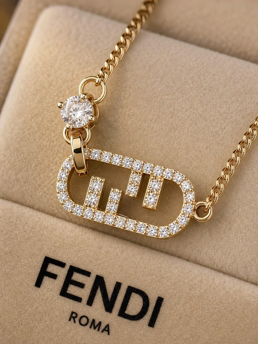 Fendi Modern Designer Necklace Style 2ai | New with Box - Picture 5 of 9